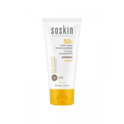 Сонцезахисний крем SPF50+ Тон 3 Soskin Sun cream very high protection - tinted 03 50mL