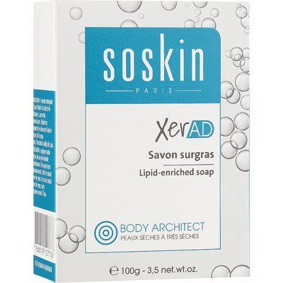 Дерматологическое мыло с липидами Soskin Xer.A.D savon