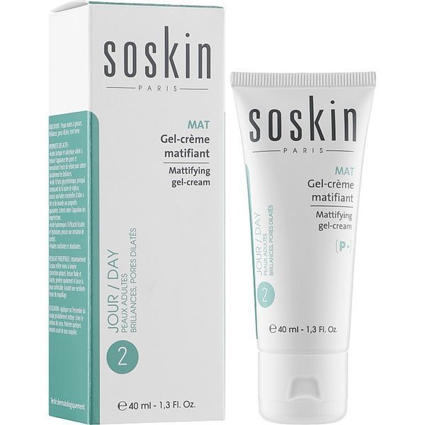 Матуючий гель-крем Soskin Mattifying gel-cream 40mL