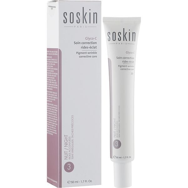 Корректирующий уход против морщин и пигментации Soskin Glyco - C night cream 50mL