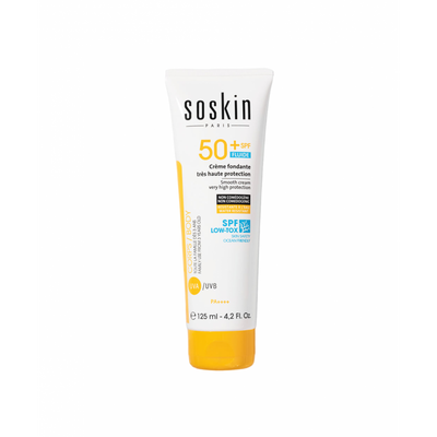 Сонцезахисний крем для обличчя та тіла Soskin Smooth cream body & face very high protection 125mL