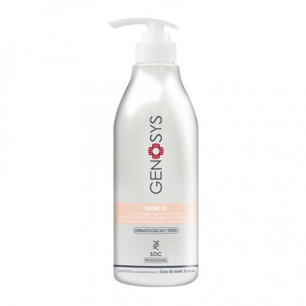 Кисневий очищувач для обличчя та тіла Genosys Snow O2 Cleanser 180mL