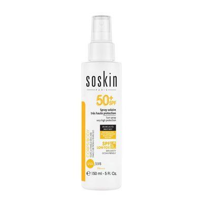 Сонцезахисний спрей з дуже високим ступенем захисту Soskin Sun spray very high protection 150mL